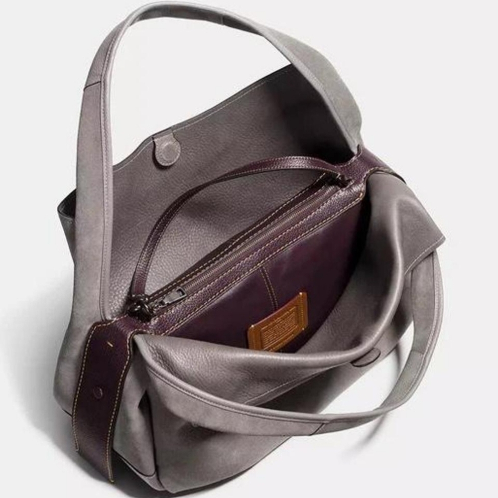 Coach Elegant Gray Suede Tote Bag NWT NEVER Used - Picture 3 of 6
